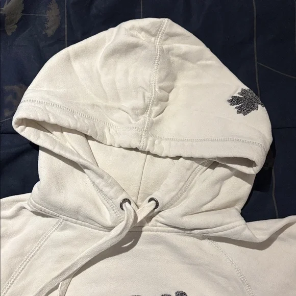 Roots White/Cream Hoodie with Graphic - size S - Picture 2 of 16